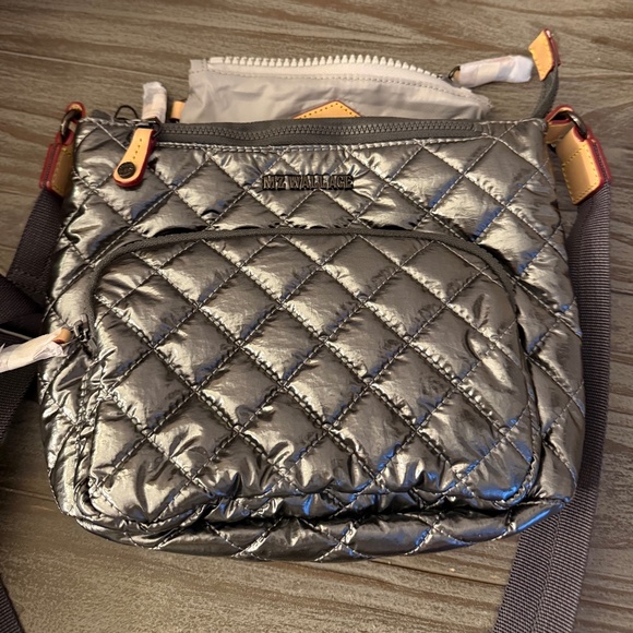 MZ Wallace Metro Scout Deluxe NWT in Pewter Metallic - Picture 4 of 14